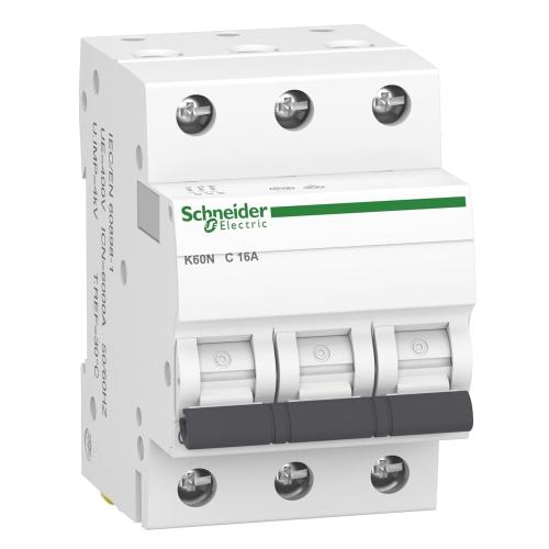Miniatyrbrytare Acti9 K60N 3Poler C-Kurva 16A 400V IP20 Schneider Electric