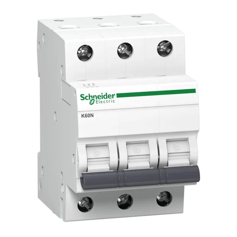 Miniatureafbryder Acti9 K60N 3Polet C-Curve 25A 400V IP20 Schneider Electric