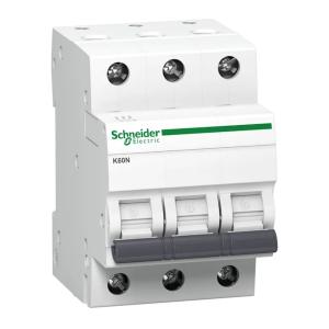 Miniature Circuit Breaker Acti9 K60N 3Poles C-Curve 25A 400V IP20 Schneider Electric