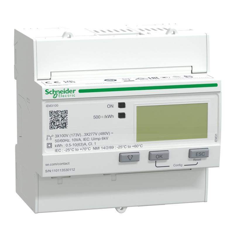 Energimåler iEM3000 63A 173-480V IP20 Schneider Electric