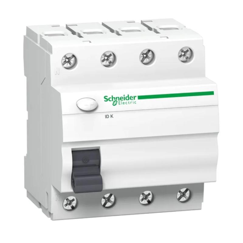 Jordfejlafbryder Acti9 ID K 4Polet 40A 415V IP20 Hvid Schneider Electric