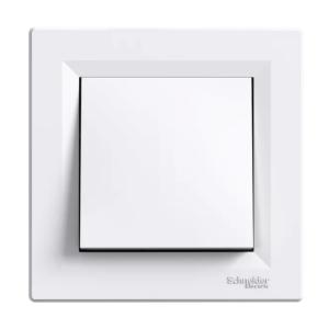 Asfora Switch 1Pole 10A 2300W 250V IP20 White Schneider Electric