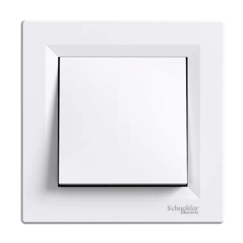 Asfora Trykknapkontakt Liftterminaler 1Pol 2300W 10A 250V IP20 Hvid Schneider Electric