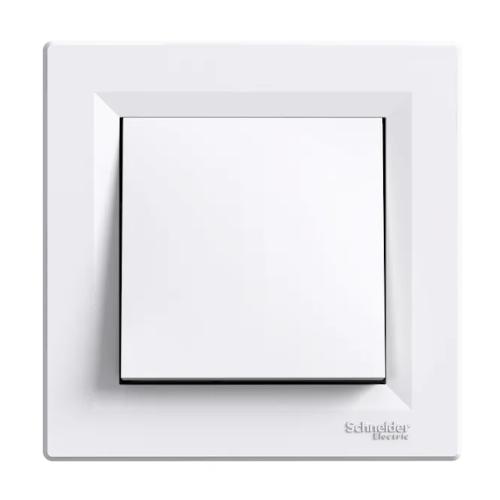 Asfora Trykknapkontakt Liftterminaler 1Pol 2300W 10A 250V IP20 Hvid Schneider Electric