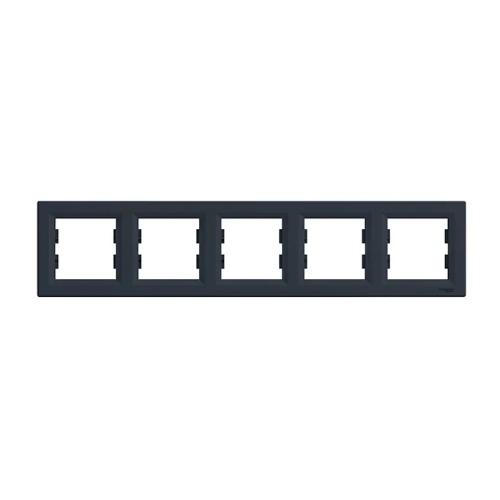 Asfora Dækramme Vandret 5-Gang IP20 Antracit Schneider Electric