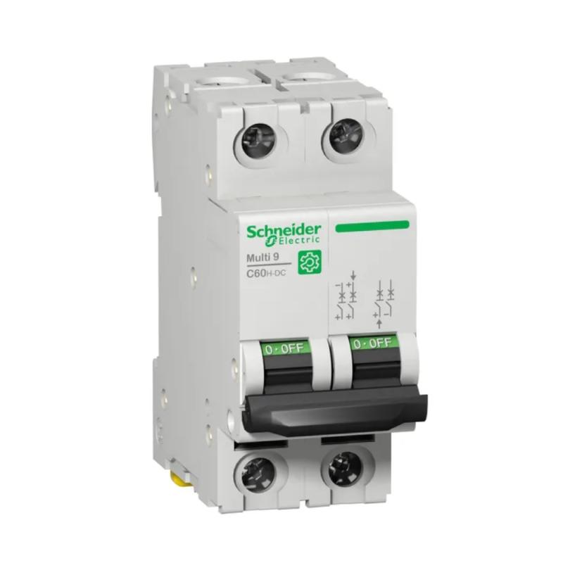 Miniature Afbryder Multi9 C60H-DC 2Polet C-Kurve 6A 500V IP20 Schneider Electric