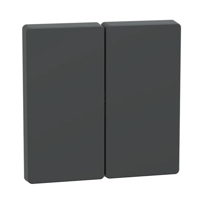 Rocker 2-Gang System Design IP20 Antracit Schneider Electric