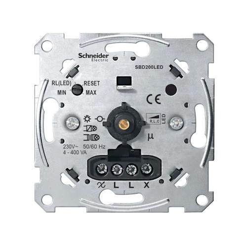 Universel Roterende Lysdæmper Indsats Til LED-Lamper 230V IP20 Schneider Electric