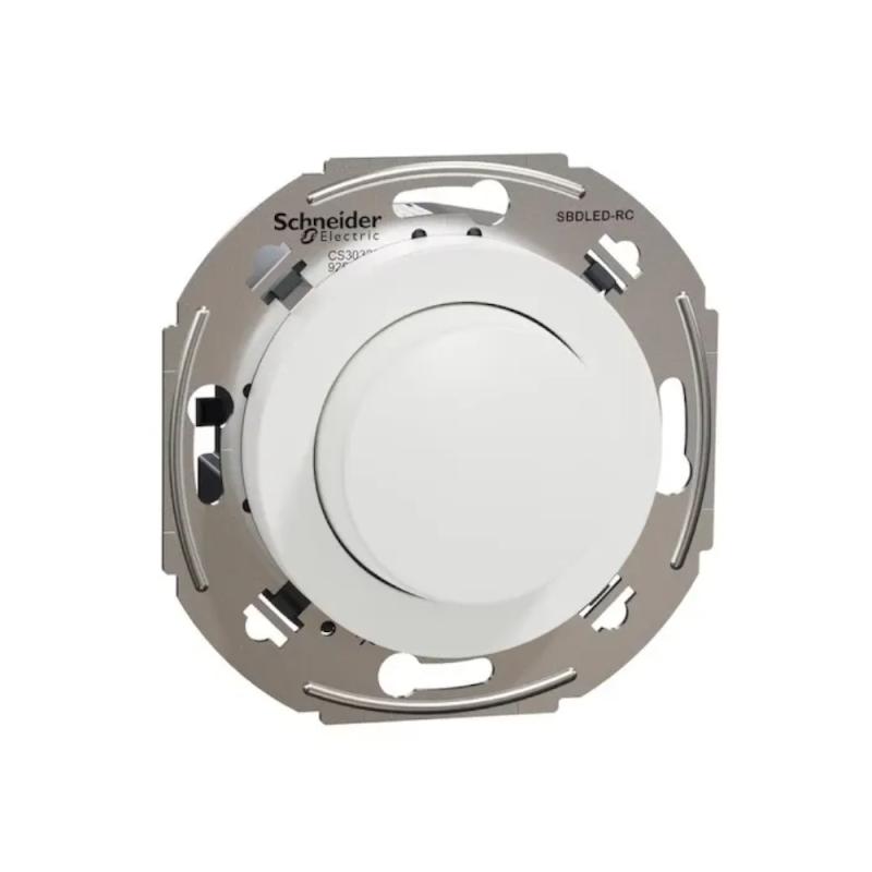 Renova LED Roterende Lysdæmper 370W/VA 230VAC IP20 Hvid Schneider Electric
