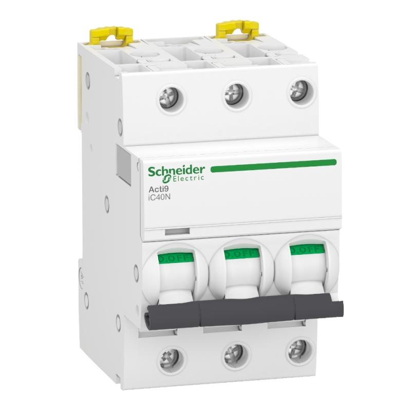 Miniature Afbryder Acti9 iC40N 3Poler C-Kurve 10A 400V IP20 Schneider Electric