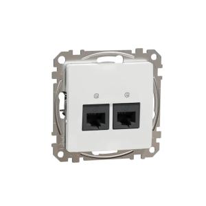 Sedna Design Dubbel Datauttag CAT UTP RJ45 IP20 Vit Schneider Electric