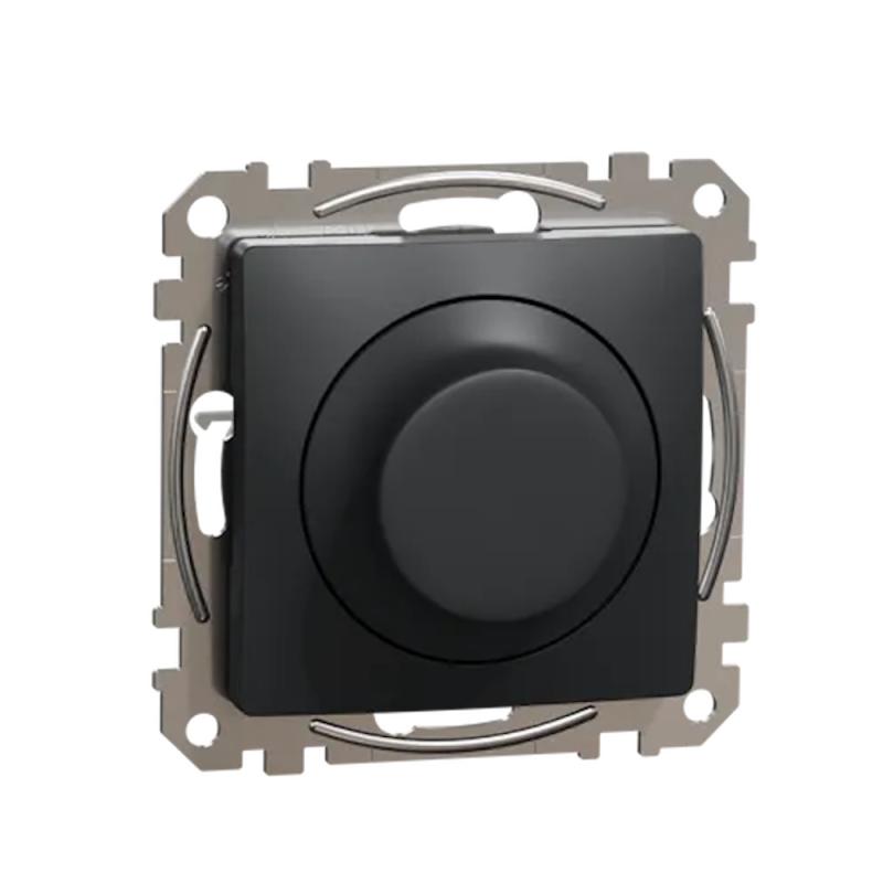 Sedna Design Og Elementer Rotary LED Lysdæmper RC/RL 5-200VA/W 230V Antracit Schneider Electric