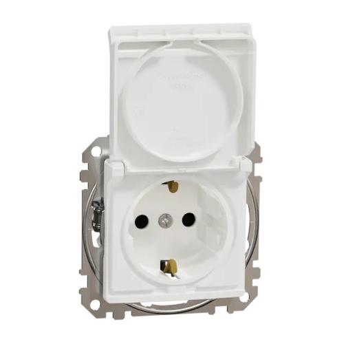 Sedna Design Og Elements Stikkontakt 2Polet+J 16A 3680W 250V Schneider Electric