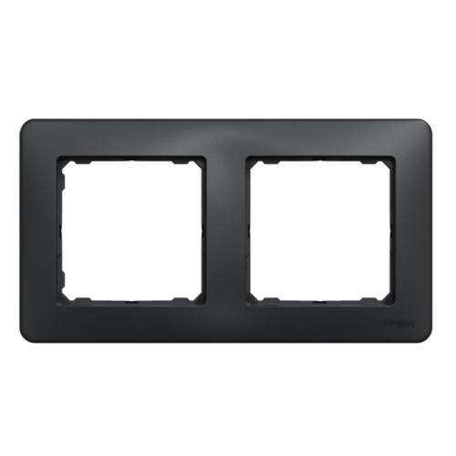 Sedna Design Og Elements Ramme 2-Bande IP20 Antracit Schneider Electric