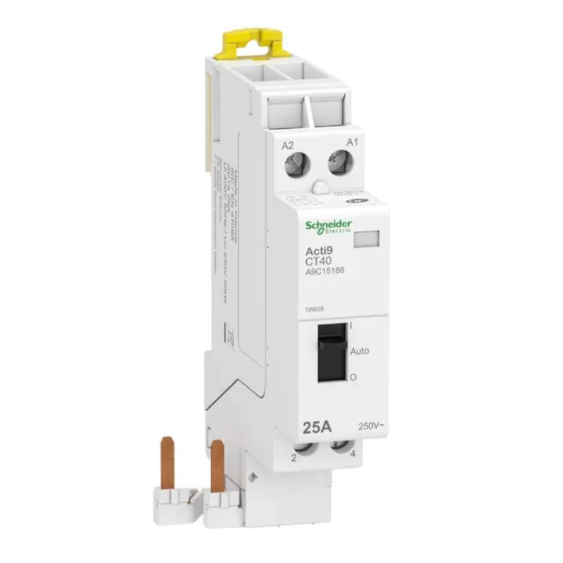 Kontaktor Acti9 CT40 2Polet 25A UC 230V IP20 Schneider Electric