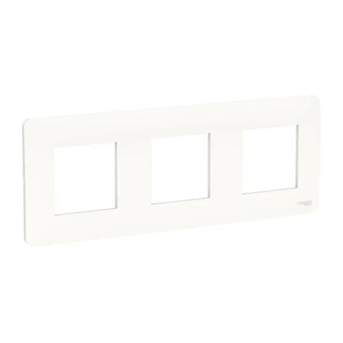 New Unica Täckram 3 Gangs 3 x 2 Moduler IP21 Vit 5stk Schneider Electric