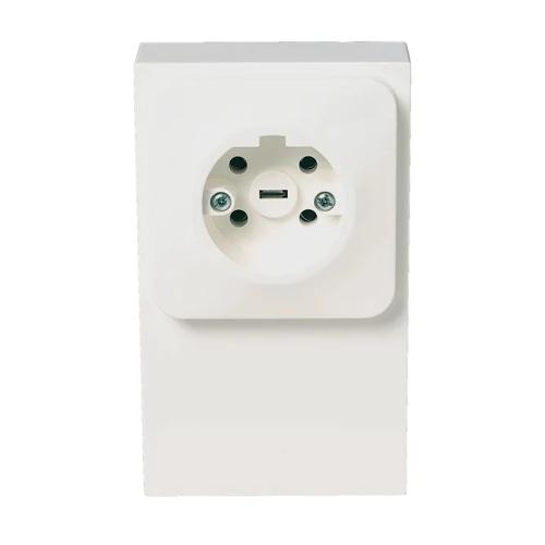 Stikkontakt Trend 16A 440V IP20 Hvid Schneider Electric