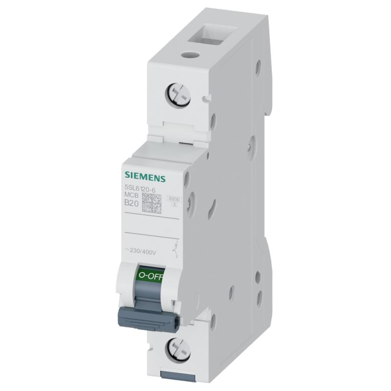 Miniatureafbryder 1Polet B-Kurve 20A 6kA 230-400V IP20 Siemens