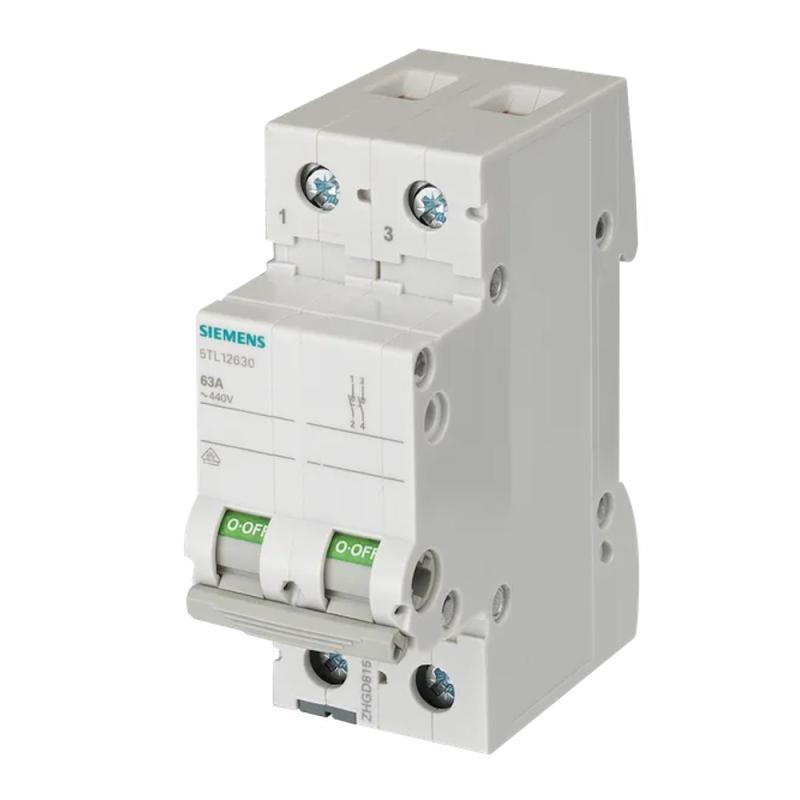 Afbryderafbryder 2Polet 63A 440V Siemens