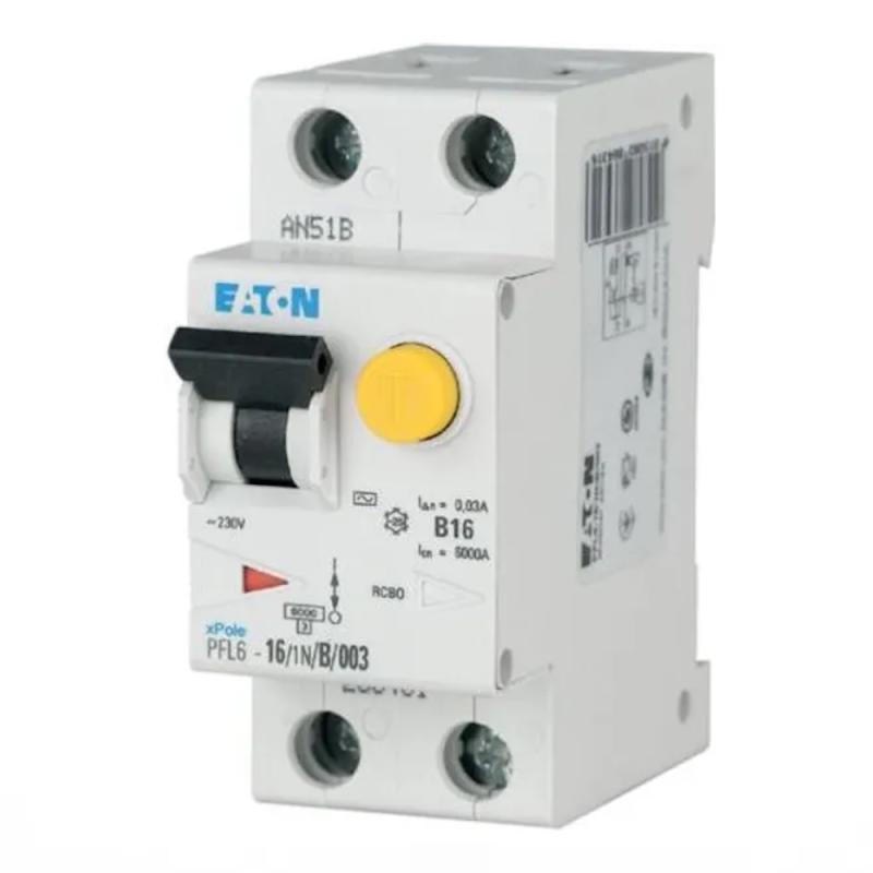 RCD/MCB Kombination 1Polet+N B-Kurve A-Type 16A 6kA 230V IP20 Eaton