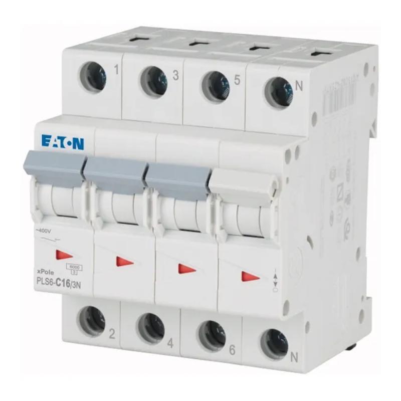 Miniature Afbryder 3Polet+N C-Kurve 16A 6kA 400V IP20 Eaton
