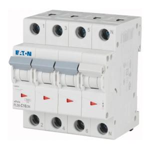 Miniature Circuit Breaker 3Poles+N C-Curve 16A 6kA 400V IP20 Eaton