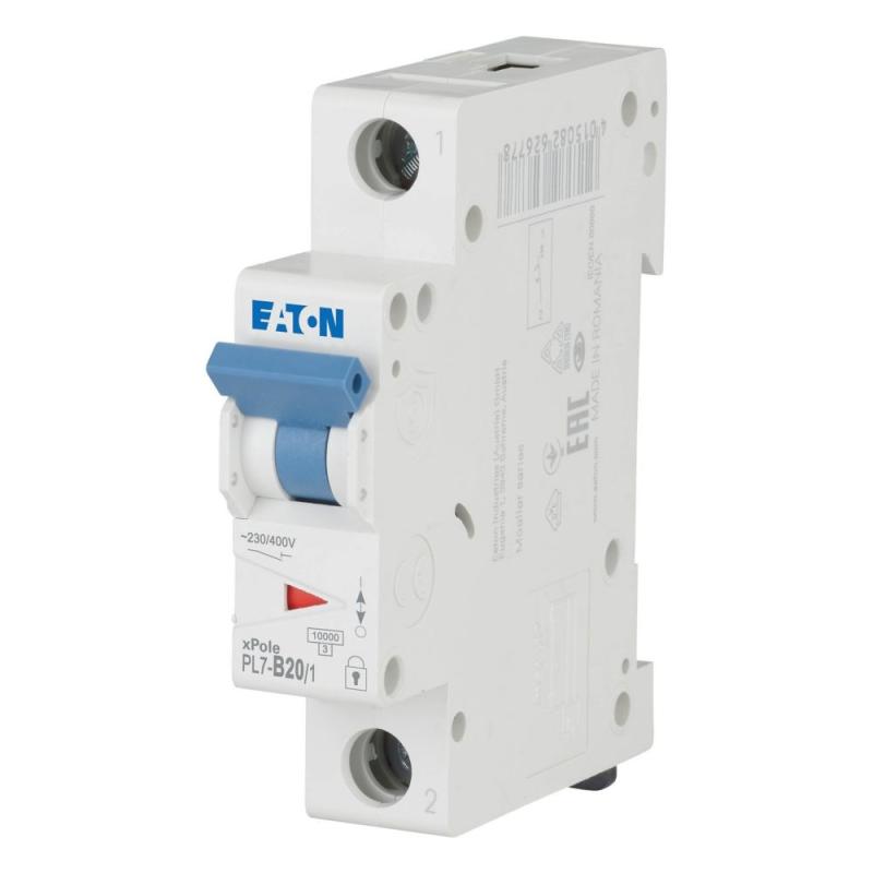 Miniatureafbryder 1Polet B-Kurve 20A 10kA 230V IP20 Eaton