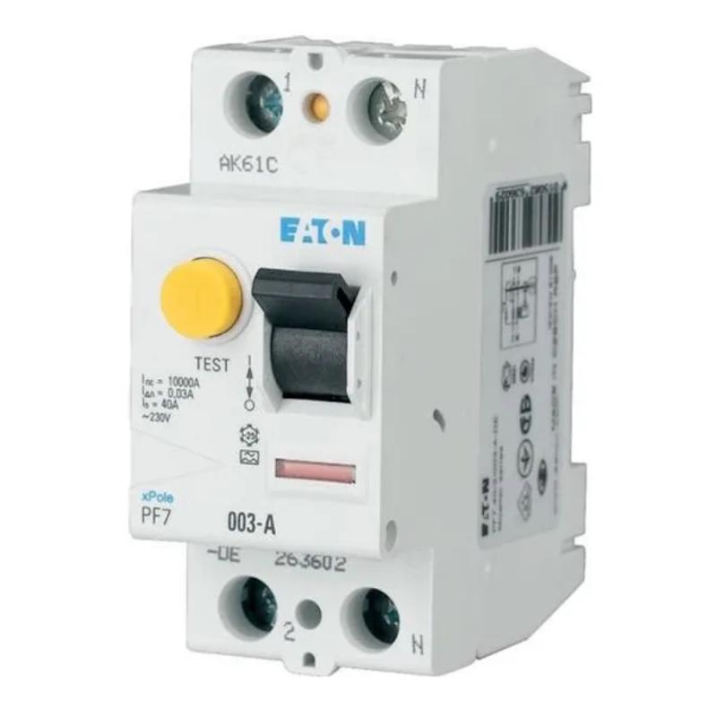 Reststrømsafbryder 2Polet A-Type 25A 230V 30mA IP20 Eaton