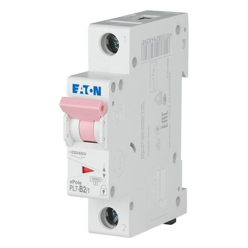Miniature Afbryder 1Pol B-Kurve 2A 10kA 230V IP20 Eaton