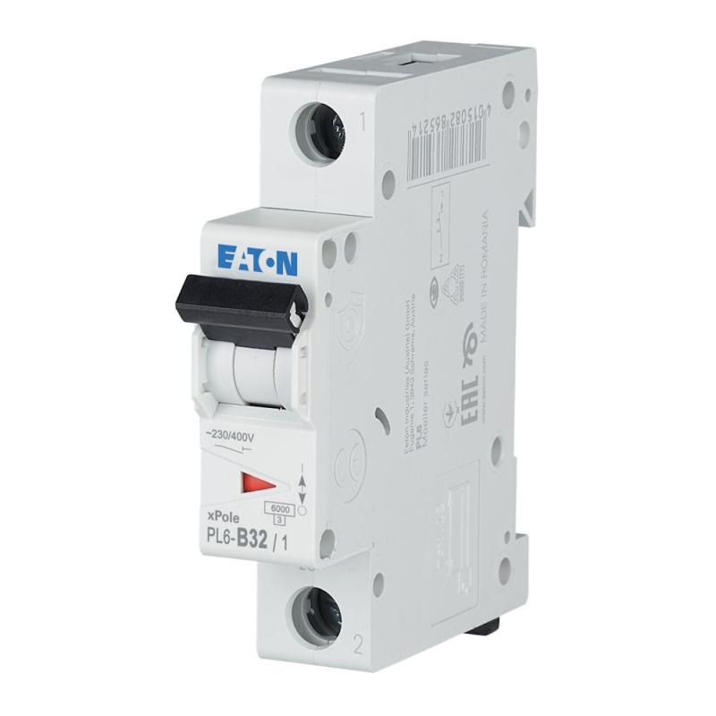Miniature Afbryder 1Pol B-Kurve 32A 6kA 230V IP20 Eaton