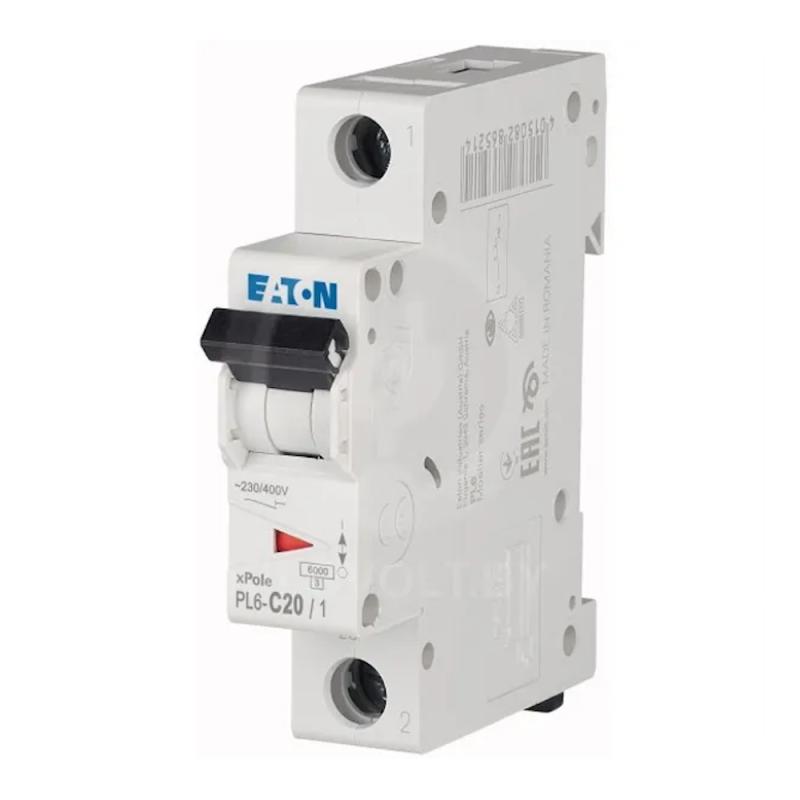 Miniature Afbryder 1Polet C-Kurve 20A 6kA 230V IP20 Eaton