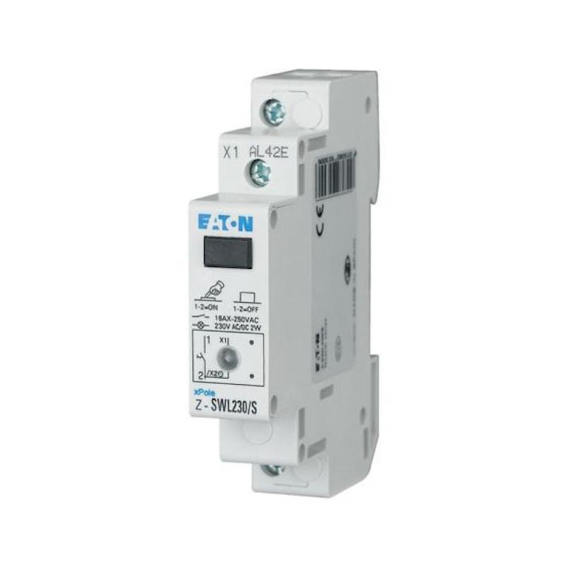 Skifte Med LED 1Pol 16A 250V 1HK IP40 2st Eaton