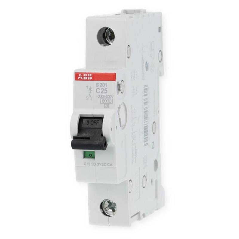Miniature Afbryder 1Polet C-Kurve 25A 230V IP20 ABB