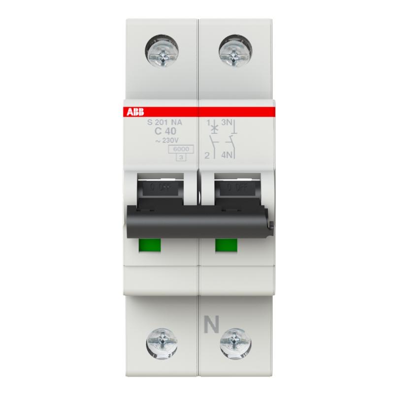 Miniatureafbryder 1Polet+N C-Kurve 40A 230V IP20 ABB