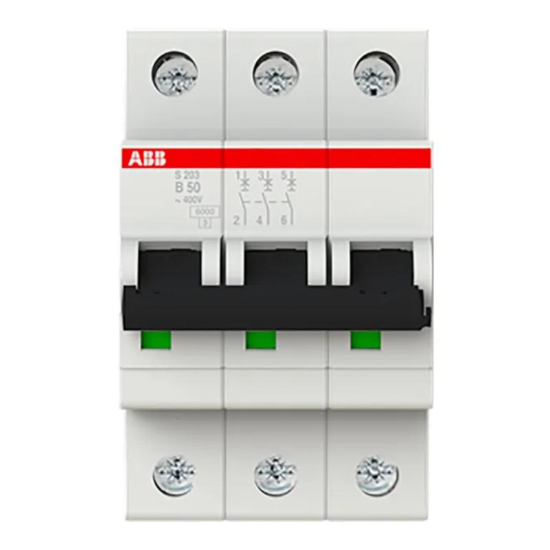 Miniatureafbryder 3Polet B-Kurve 50A 400V IP20 ABB
