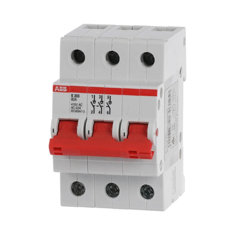 Afbryderafbryder 3Poler 80A 400V IP10 ABB