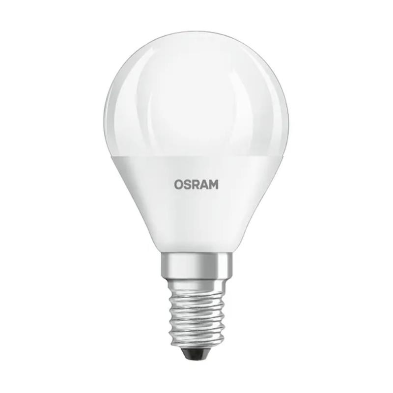 LED Sokkel Classic 4,9W 220-240V P 40 FR E14 Hvid 10stk Osram