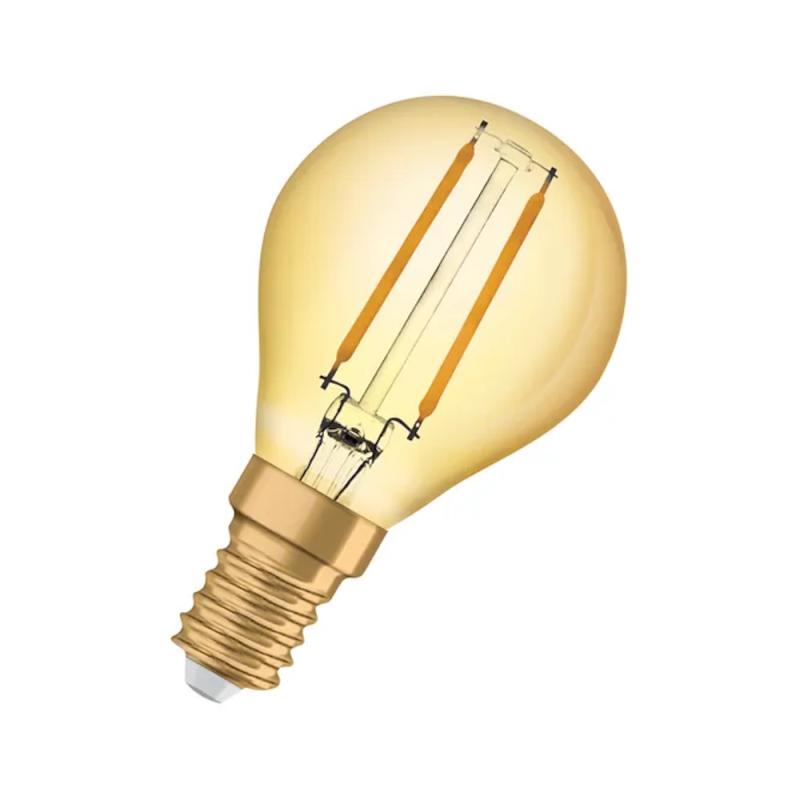 Vintage 1906 LED Classic P 2,5W 220-240V E14 824 Guld 10stk Osram