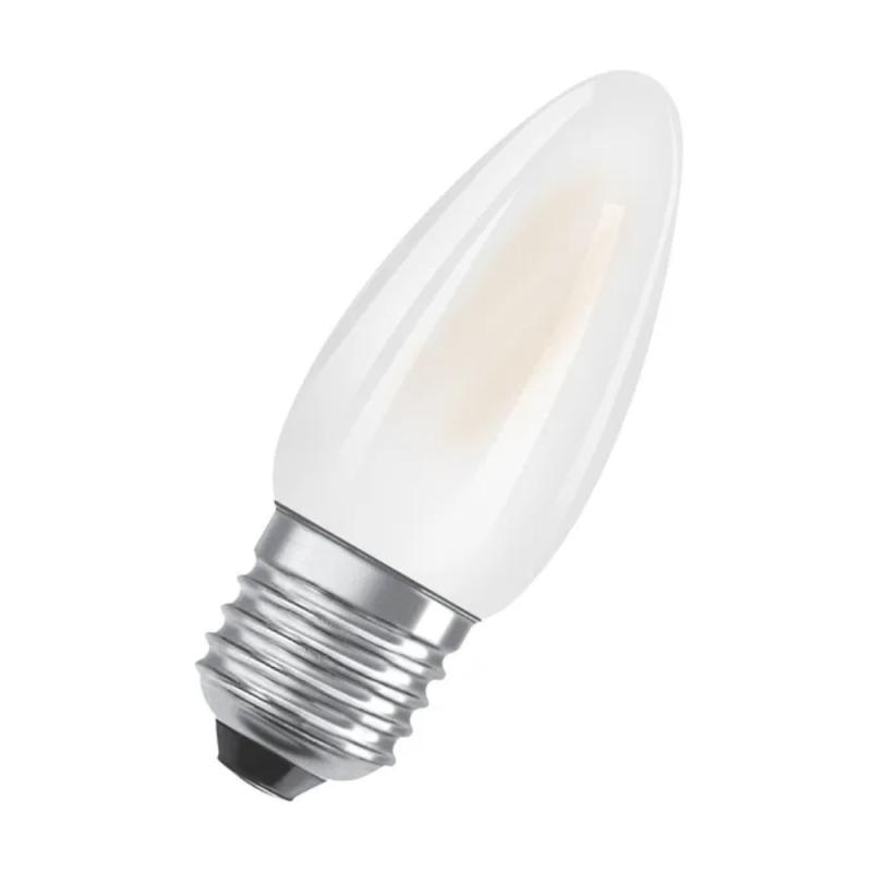 LED Retrofit Classic B E27 4W 220V 4000K IP20 Glas Matteret 10stk Osram