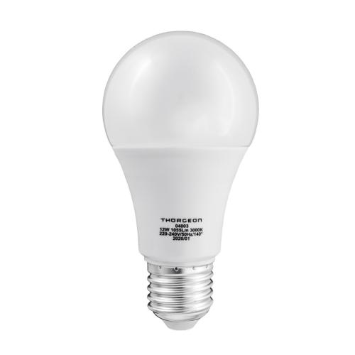 LED Light Bulb 12W 220-240V 3000K 1055lm E27 A60 White IP20 10pcs Thorgeon