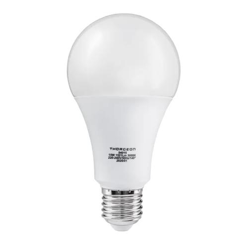 LED Light Bulb 15W 220-240V 3000K 1521lm E27 A70 IP20 White 10pcs Thorgeon