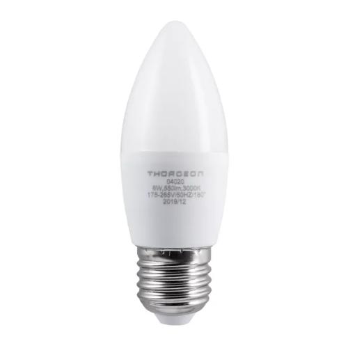 LED Light Bulb 8W 175-265V E27 B35 180° 550lm 10pcs Thorgeon