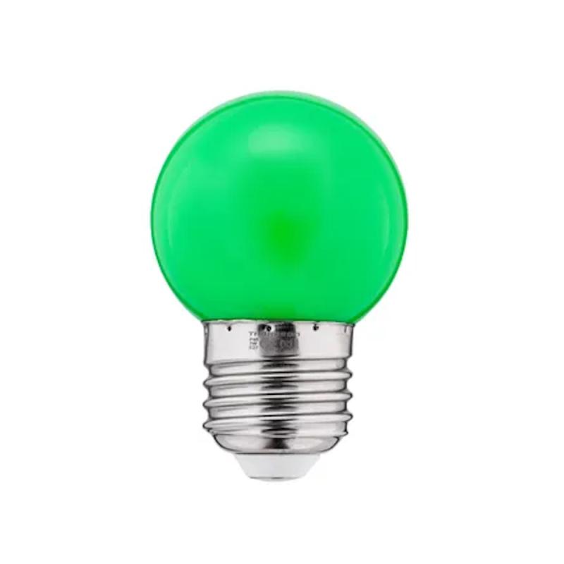 LED Farve Pære 1W 220-240V E27 G45 PC Grøn 180° 20lm 10stk Thorgeon