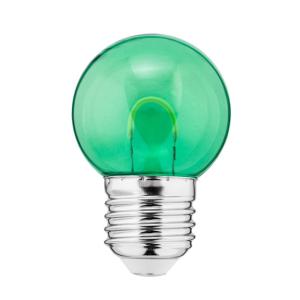 LED Bulb Filament U 1W 240V E27 G45 IP20 Green Clear 10pcs Thorgeon
