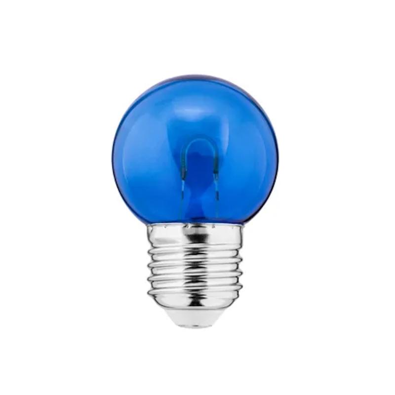 LED Farve Pære 1W 220-240V E27 G45 PC Blå 180° 10lm 10stk Thorgeon