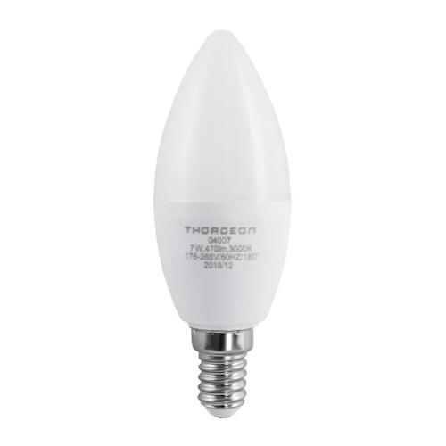 LED Light Bulb Gen2 7W 175-265V E14 B35 180° 630lm IP20 10pcs Thorgeon