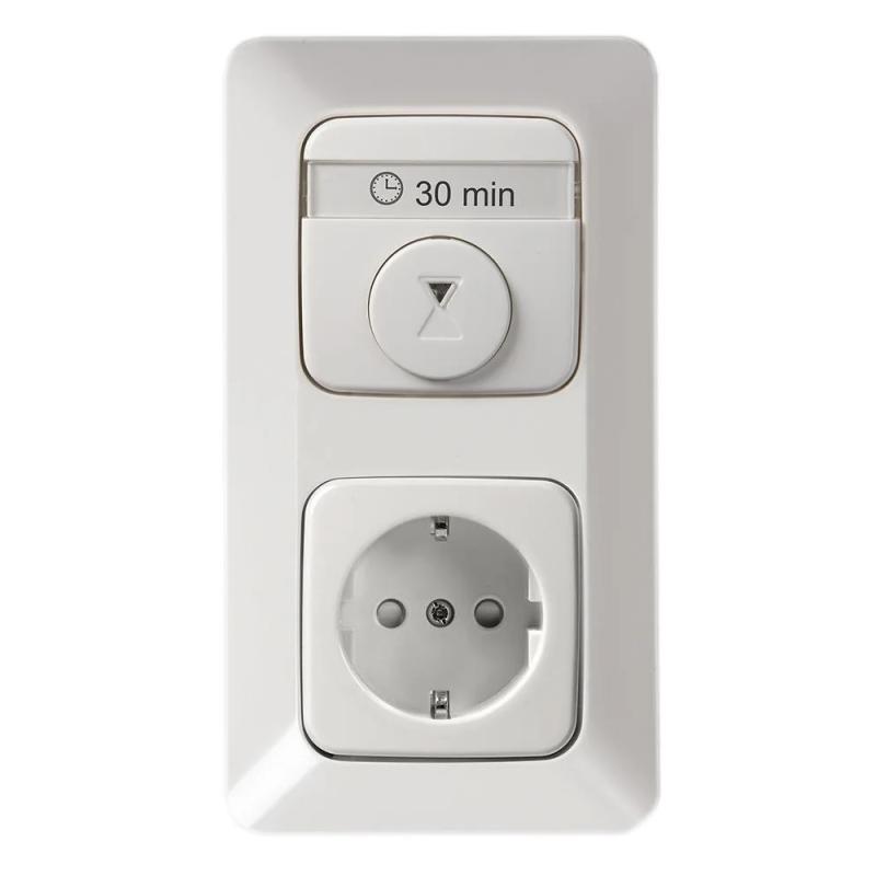 Timer Elektronisk Jussi 10A 230V IP21 Vit Busch-Jaeger