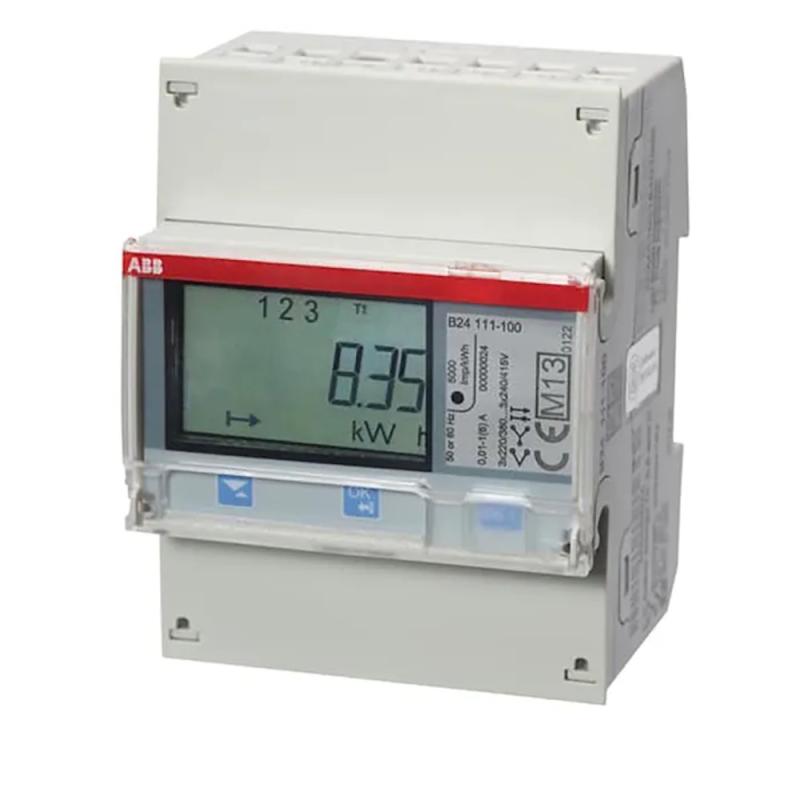 Energimåler Stål 3-Faset IR-Port 1A 230-240V IP20 ABB