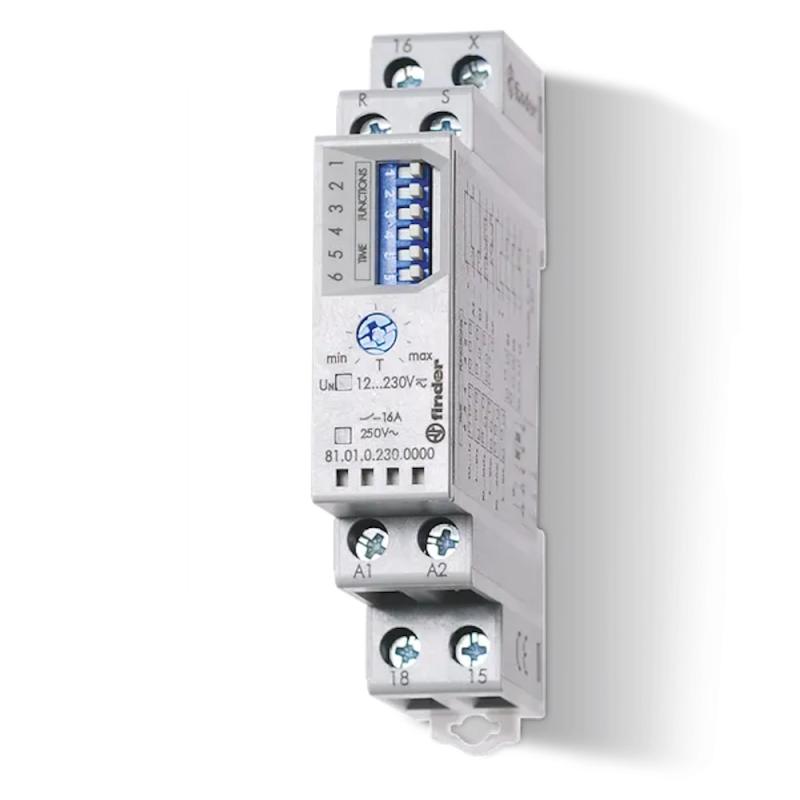 Modulært Timer 16A 230V IP20 5stk Finder