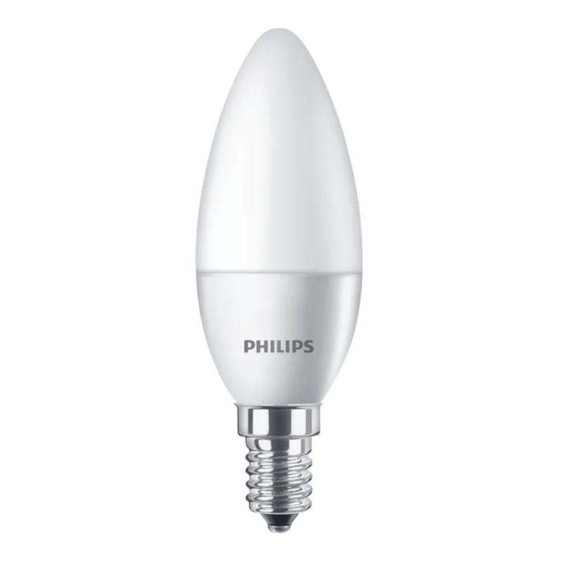 LED Lys CorePro Ikke-dæmpbar 5,5-40W E14 B35 Matteret 840 Hvid 10stk Philips